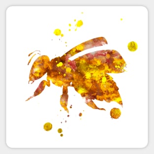 Bee Watercolor Painting Sticker